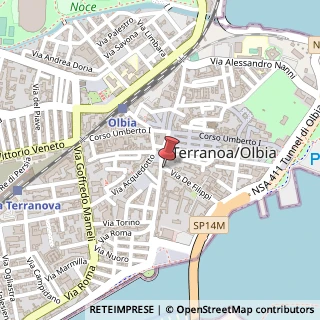 Mappa Via de Filippi, 2a, 07026 Olbia, Olbia-Tempio (Sardegna)