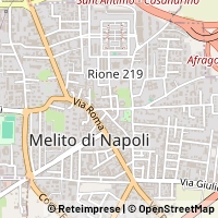Mapa Melito di Napoli