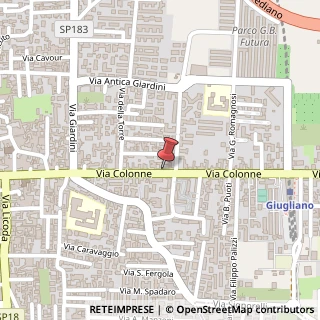 Mappa Via Colonne, 126, 80014 Giugliano in Campania, Napoli (Campania)