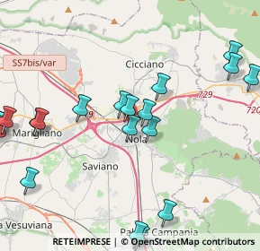 Mappa Via On. F. Napolitano, 80035 Nola NA, Italia (5.5325)