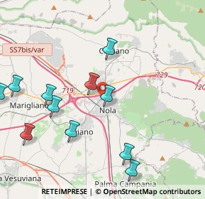 Mappa Via On. F. Napolitano, 80035 Nola NA, Italia (5.33417)