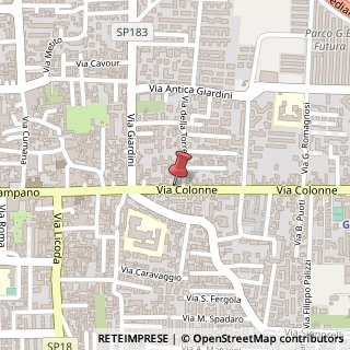 Mappa Via Colonne, 176, 80014 Giugliano in Campania, Napoli (Campania)