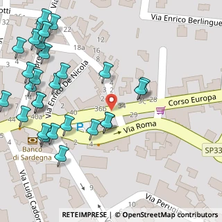 Mappa Via Don Luigi Sturzo, 07039 Valledoria SS, Italia (0.07857)