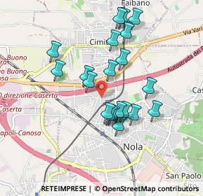 Mappa Via M. De Sena, 80035 Nola NA, Italia (0.8695)