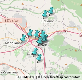 Mappa Via M. De Sena, 80035 Nola NA, Italia (2.35923)