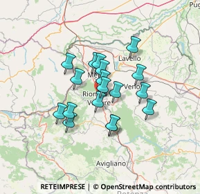 Mappa Via Pesaro, 85028 Rionero In Vulture PZ, Italia (10.59222)