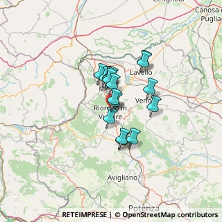 Mappa Via San Antonio, 85028 Rionero In Vulture PZ, Italia (9.31941)