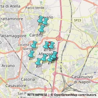 Mappa Via Cinquevie II Traversa, 80021 Afragola NA, Italia (1.48769)