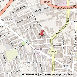 Mappa Via Francesco Bagno, 1, 80024 Cardito, Napoli (Campania)