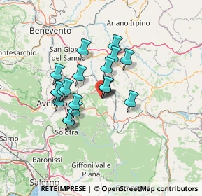 Mappa 83040 Castelvetere Sul Calore AV, Italia (11.0685)