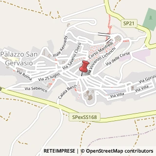Mappa Via Crocifisso, 4, 85026 Palazzo San Gervasio, Potenza (Basilicata)