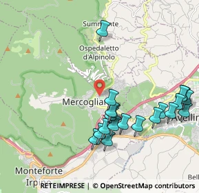 Mappa Via Stanislao Sibilia, 83013 Mercogliano AV, Italia (2.323)