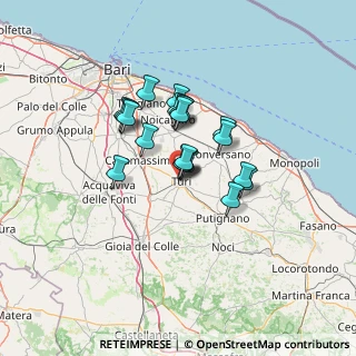 Mappa Via Renato Dell'Andro, 70010 Turi BA, Italia (9.861)