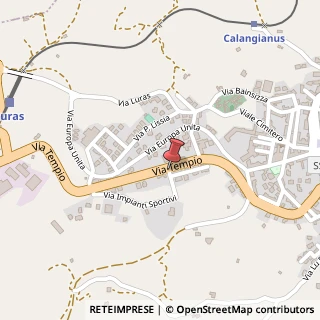 Mappa Via Tempio, 37, 07023 Calangianus, Olbia-Tempio (Sardegna)