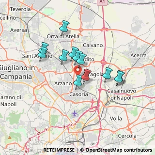 Mappa Via De Marini Filippo, 80026 Casoria NA, Italia (3.13083)