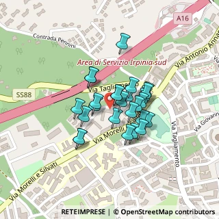 Mappa Via Aurelio Nicolodi, 83100 Avellino AV, Italia (0.16667)