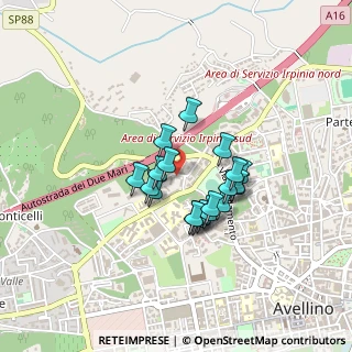 Mappa Via Aurelio Nicolodi, 83100 Avellino AV, Italia (0.332)