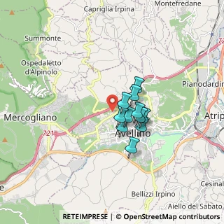 Mappa Via Aurelio Nicolodi, 83100 Avellino AV, Italia (1.09909)