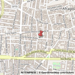 Mappa Via Riccardo Russo,  37, 80021 Afragola, Napoli (Campania)