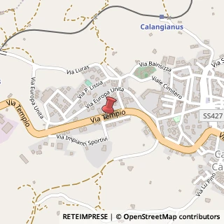 Mappa Via Tempio, 65, 07023 Calangianus, Olbia-Tempio (Sardegna)