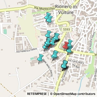 Mappa Via Michele Preziuso, 85028 Rionero In Vulture PZ, Italia (0.16786)