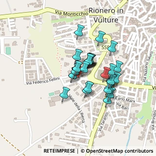 Mappa Via Michele Preziuso, 85028 Rionero In Vulture PZ, Italia (0.16621)