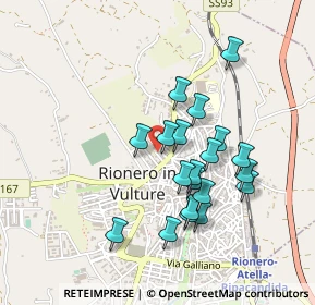 Mappa Via Gioacchino Murat, 85028 Rionero In Vulture PZ, Italia (0.4335)