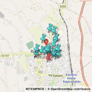 Mappa Via Gioacchino Murat, 85028 Rionero In Vulture PZ, Italia (0.297)