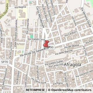 Mappa Via Alcide de Gasperi, 71, 80021 Afragola, Napoli (Campania)