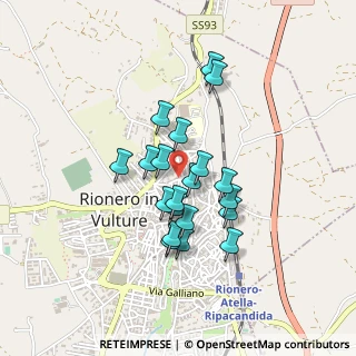 Mappa Via S. Teresa, 85028 Rionero in Vulture PZ, Italia (0.37)