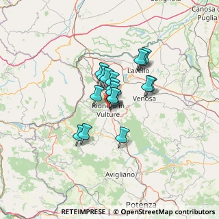 Mappa Via Piave, 85028 Rionero In Vulture PZ, Italia (9.01889)