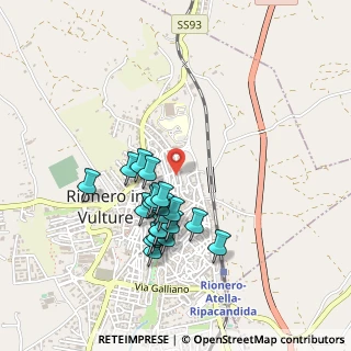 Mappa Via Luigi la Vista, 85028 Rionero In Vulture PZ, Italia (0.441)