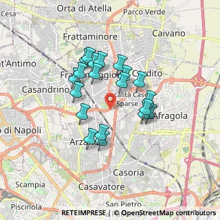 Mappa Asse Mediano, 80027 Frattamaggiore NA, Italia (1.5595)