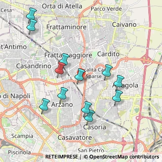 Mappa Asse Mediano, 80027 Frattamaggiore NA, Italia (2.20833)