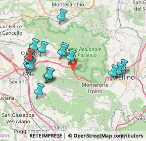 Mappa A16 Napoli - Canosa, 83027 Mugnano del Cardinale AV, Italia (8.6495)