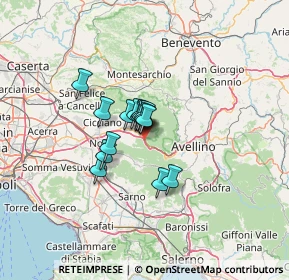 Mappa A16 Napoli - Canosa, 83027 Mugnano del Cardinale AV, Italia (7.82467)