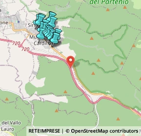 Mappa A16 Napoli - Canosa, 83027 Mugnano del Cardinale AV, Italia (2.3465)