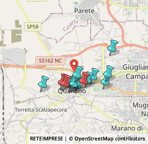 Mappa Via San Francesco a Patria, 80019 Qualiano NA, Italia (1.36867)