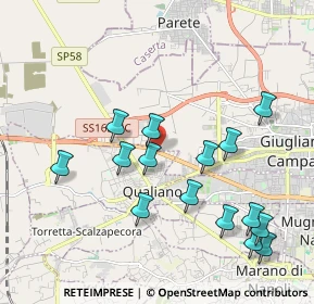 Mappa Via San Francesco a Patria, 80019 Qualiano NA, Italia (2.24933)