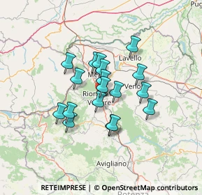 Mappa Via Fiera, 85028 Rionero In Vulture PZ, Italia (10.59556)