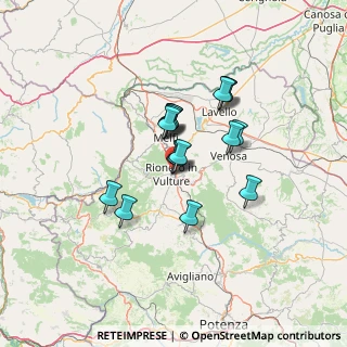 Mappa Via Fiera, 85028 Rionero In Vulture PZ, Italia (10.39471)