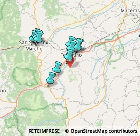 Mappa C.da Calcavenaccio, 62029 Tolentino MC, Italia (5.86182)