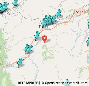 Mappa C.da Calcavenaccio, 62029 Tolentino MC, Italia (6.0865)