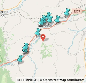 Mappa C.da Calcavenaccio, 62029 Tolentino MC, Italia (3.88)