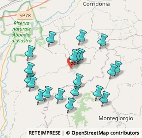 Mappa Via Aldo Moro, 62010 Mogliano MC, Italia (3.9155)