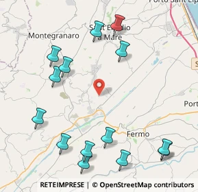 Mappa Viale 8 Marzo, 63015 Monte Urano FM, Italia (5.23071)