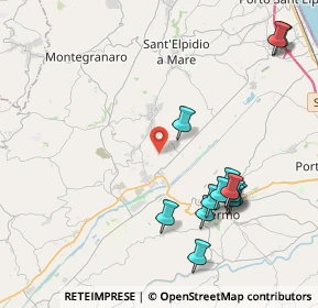 Mappa Viale 8 Marzo, 63015 Monte Urano FM, Italia (4.74846)