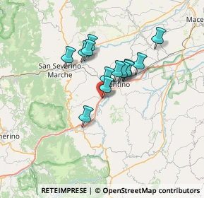 Mappa Via Walter Tobagi, 62029 Tolentino MC, Italia (5.23231)