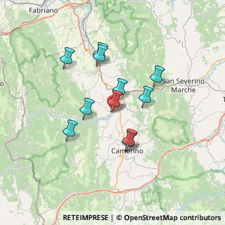 Mappa Strada Provinciale Septempedana, 62022 Castelraimondo MC, Italia (6.08455)
