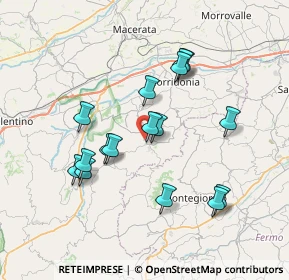 Mappa Contrada Mossa, 62010 Mogliano MC, Italia (7.04813)
